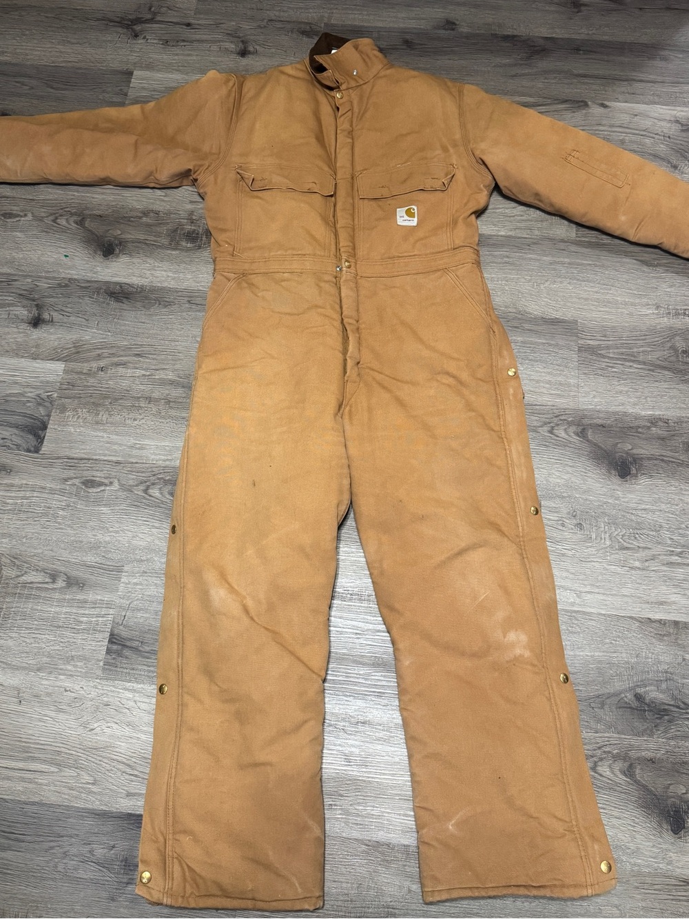 Vintage Carhartt Brown Insulated Work Coverall